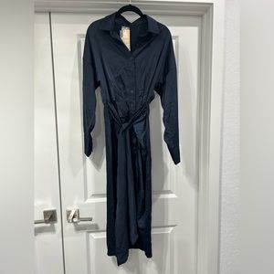 Navy blue long sleeve dress